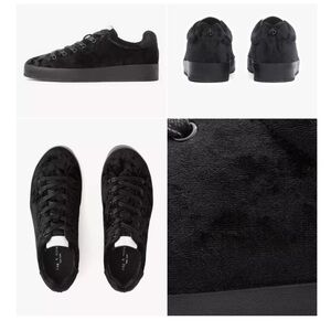 rag & bone Black Velvet Sneakers